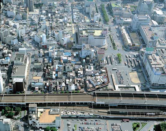 平成19年　駅前の航空写真