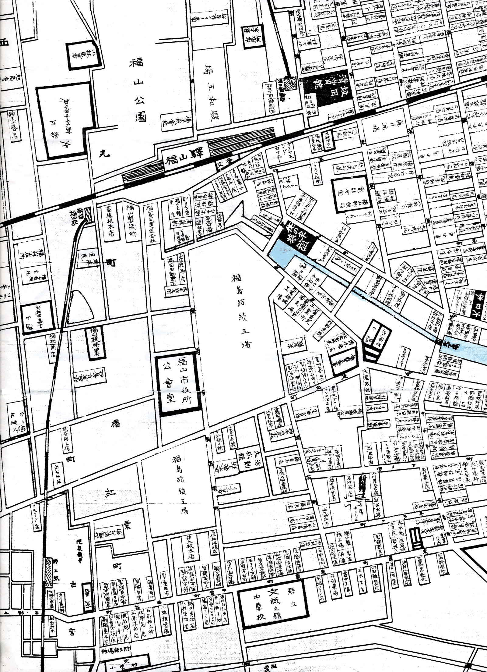 昭和5年　中心市街地地図